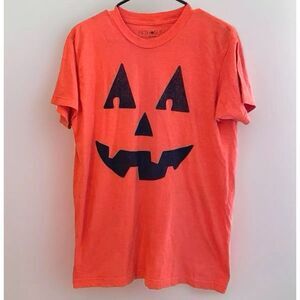 Jack O Lantern Pumpkin Halloween T shirt Adult S/M Fifth Sun Tee Mens Womens